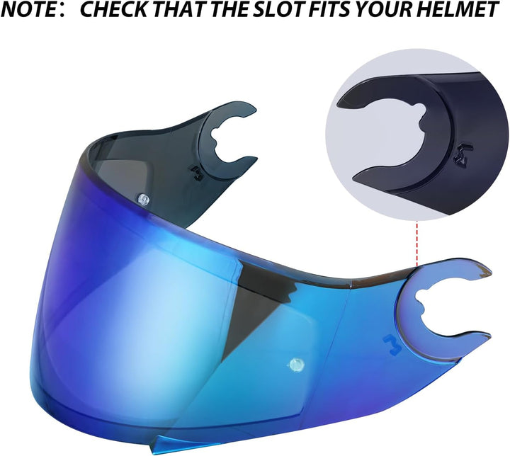 Helmvsier für Shark D Skwal D-Skwal 2 Spartan,Motorradhelm Visier,Motorrad Windschutz Helm Objektiv