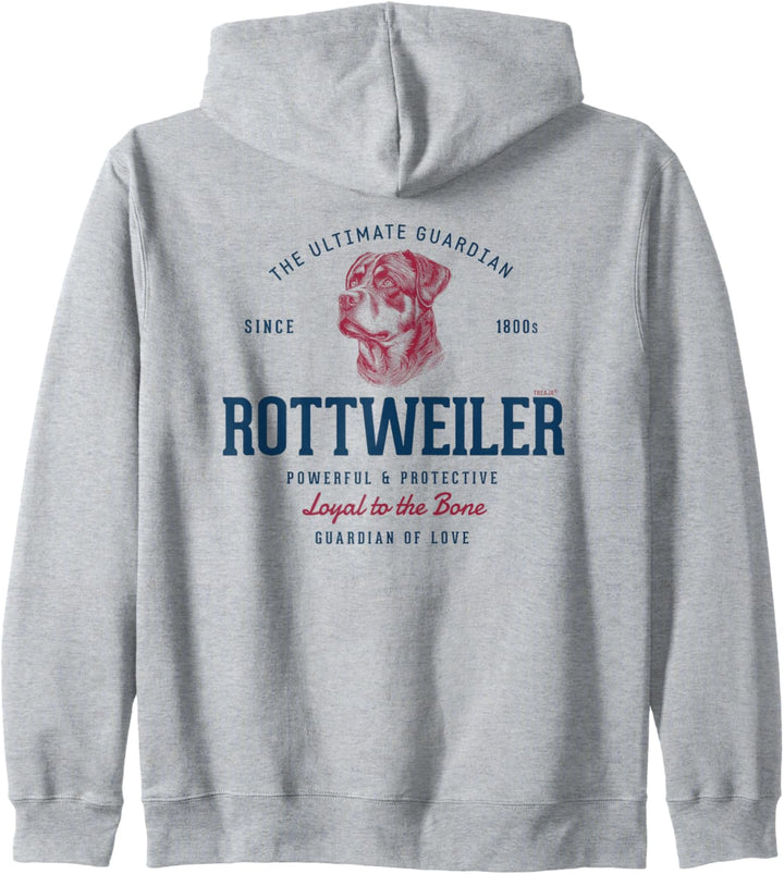 Retro-styled Vintage Rottweiler Kapuzenjacke