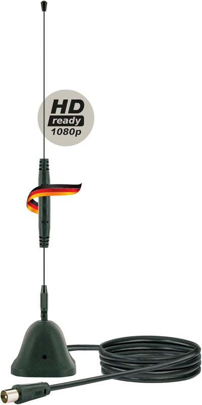 SCHWAIGER 20303 DVB-T2 Zimmerantenne passiv digital Empfänger Verstärker Antenne Indoor HD Empfang L