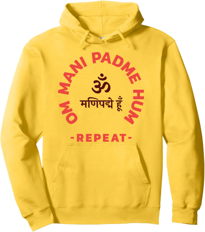 Om Mani Padme Hum Mantra Pullover Hoodie