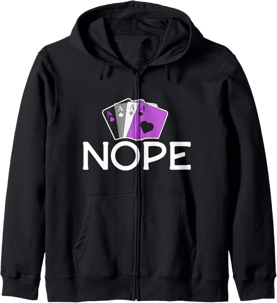 Nope Asexual Pride Shirt LGBTQ Pride Stuff Flag Asexuality Kapuzenjacke