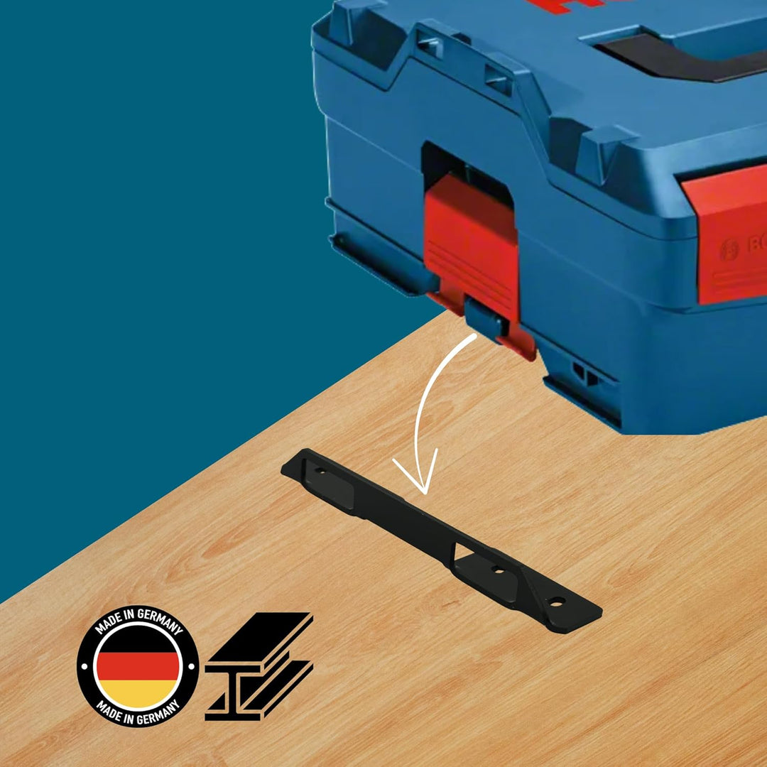 Stahl Halterung für Bosch L-BOXX & Sortimo - Robuster L-Boxx Halter für Fahrzeugeinrichtung, Werksta