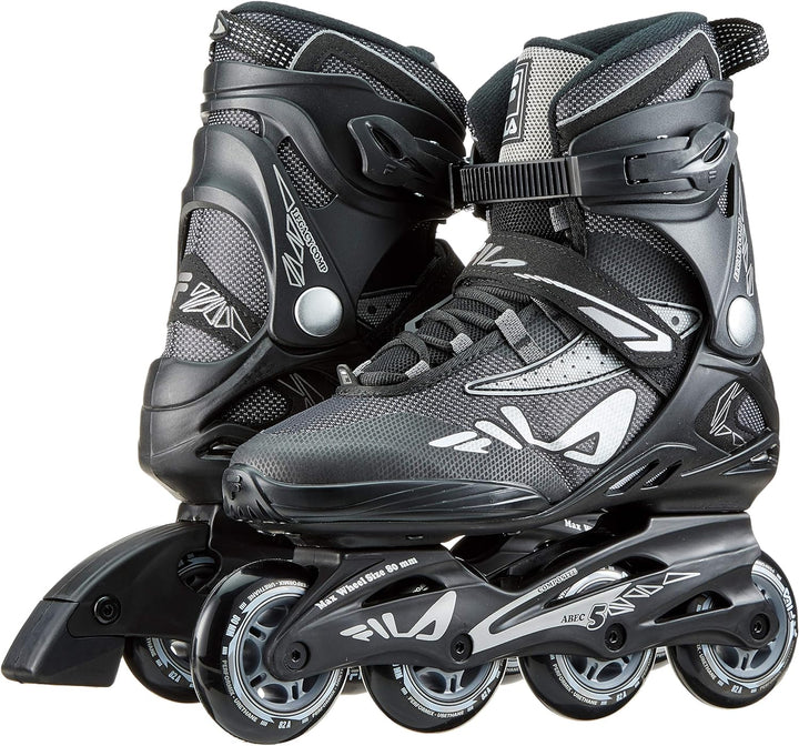FILA Herren Legacy Comp Inline Skate 9 schwarz/grau, 9 schwarz/grau