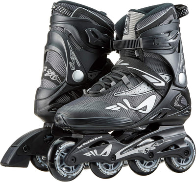 FILA Herren Legacy Comp Inline Skate 45.5 BLACK/GREY, 45.5 BLACK/GREY