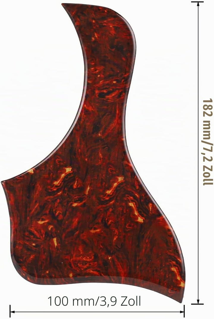 Tissting Akustikgitarren Pickguard, Universal PVC Schutzplatte für Gitarrenkörper Schlagschutz Gitar