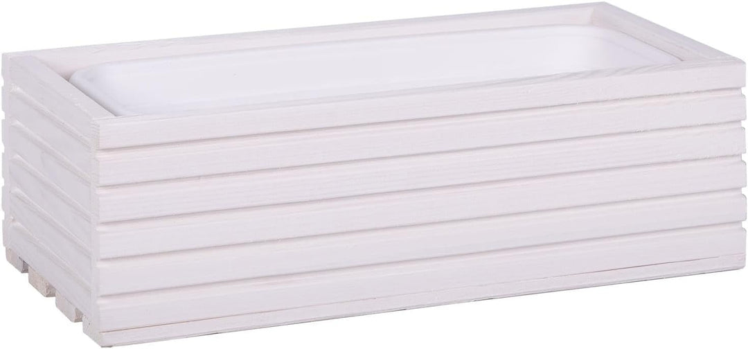 BooGardi Blumenkasten mit Einsatz · Weiss 44cm x 20cm x 14cm · 4 Farben 3 Grössen · Pflanzgefäss für