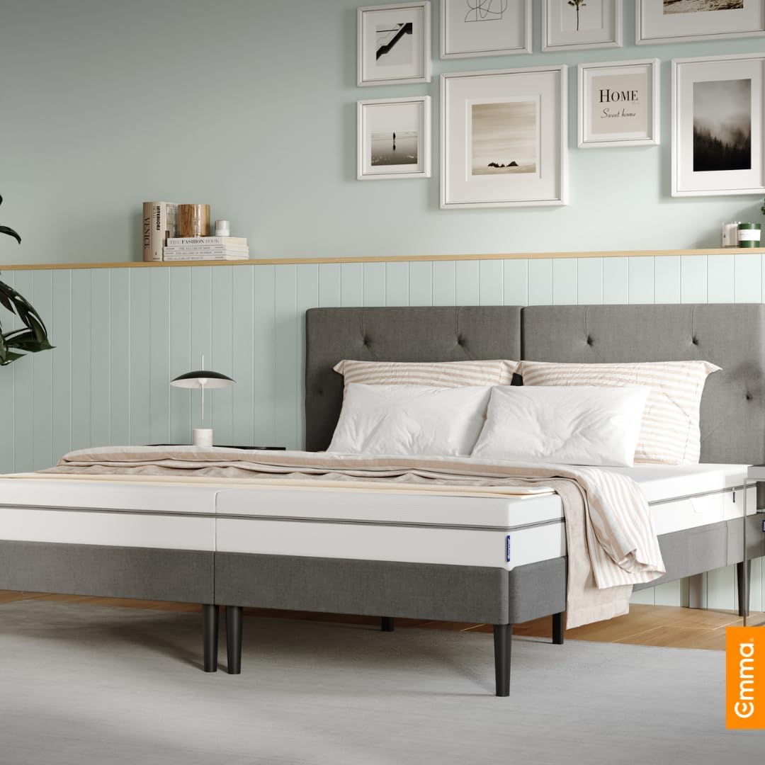 EMMA One Schaum Matratze - 90x200x18 cm, Liegegefühl Medium - ergonomische 7 Zonen Matratze - atmung