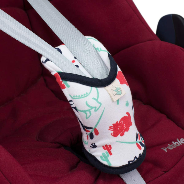 JYOKO KIDS Baumwoll-Schrittpolster für Autositz und Kinderwagen Gruppe 0 bis 3 Jahre, kompatibel mit