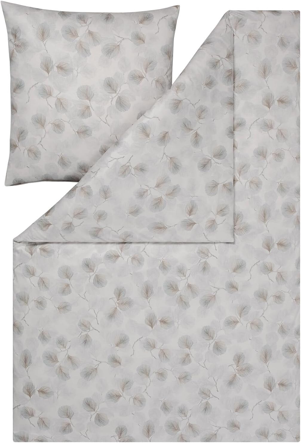 ESTELLA Mako Interlock Jersey Bettwäsche Rebecca Silber 1 Bettbezug 135 x 200 cm + 1 Kissenbezug 80