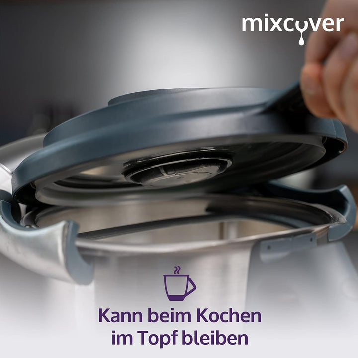 Deckelhalter und Abstreifhilfe kompatibel mit Vorwerk Thermomix TM6 TM5 TM31 Halter Thermomix Zubehö