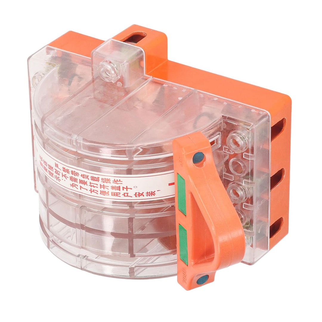 Power Throw Switch, Blade Switch 2 Throws 3P 220V 380V Wide Application Brass for Circuit (32A)