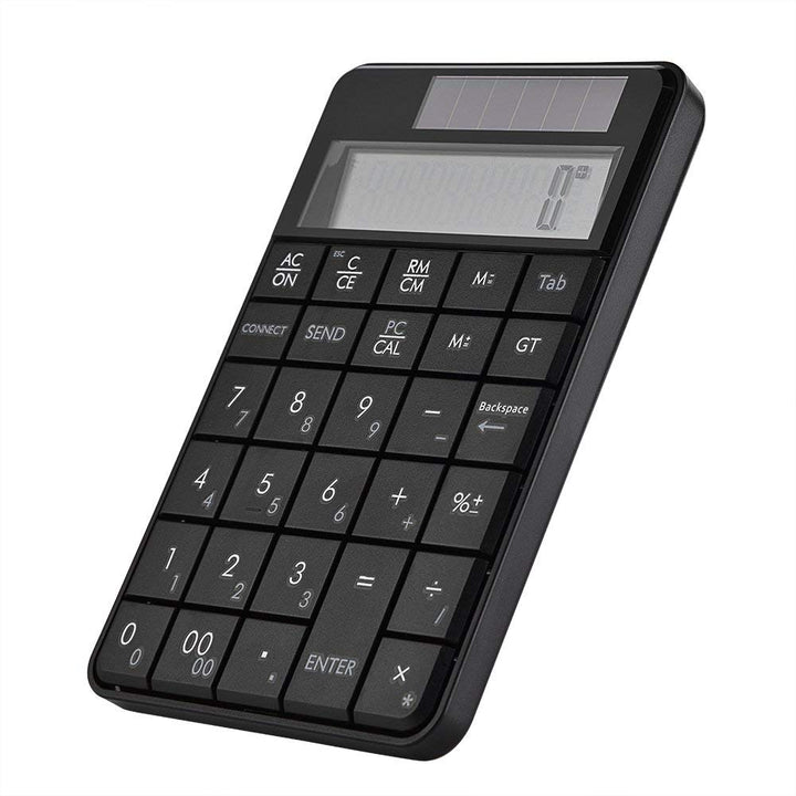 VBESTLIFE 2.4G USB Wireless 2 In 1 29 Tasten numerische Tastatur,Tastatur &amp; Taschenrechner mit LCD D