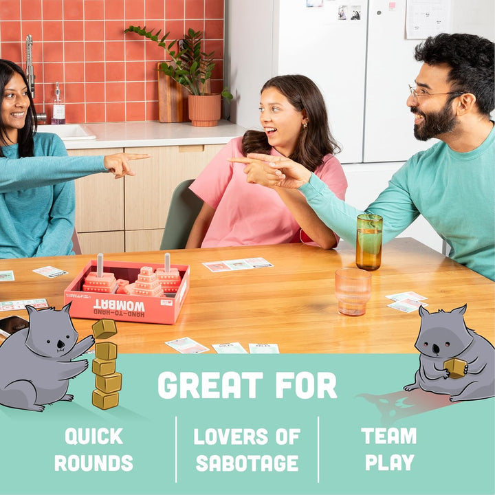 Exploding Kittens Hand to Hand Wombat Card Game by Fun Family Card Games for Adults Teens & Kids - F