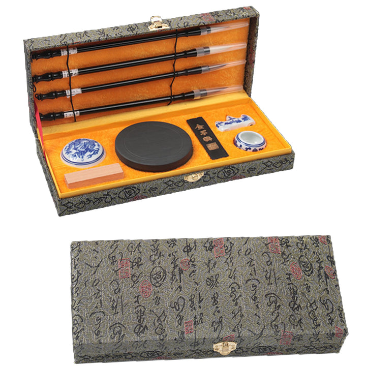 WDEC 10-teilig Chinesischer Kalligraphie Pinsel Set, Chinesisch, Künstlerbedarf, Malerei Inkstone mi