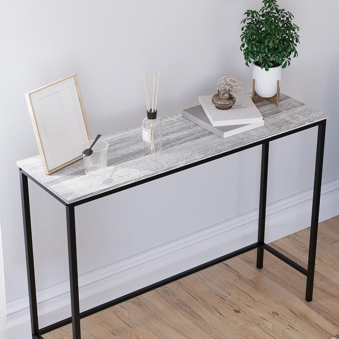 Vida Designs Brooklyn Konsolentische, Holzwerkstoff, Grau, No Drawer