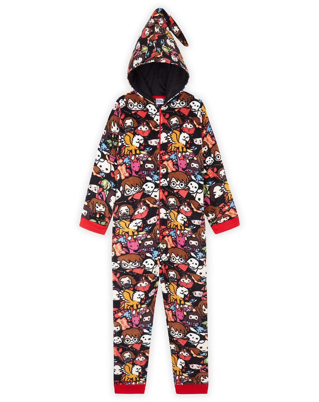 Harry Potter Jumpsuit Kinder, Fleece Onesie Jungen und Mädchen, Schlafoverall Kinder Kostüm Overall,