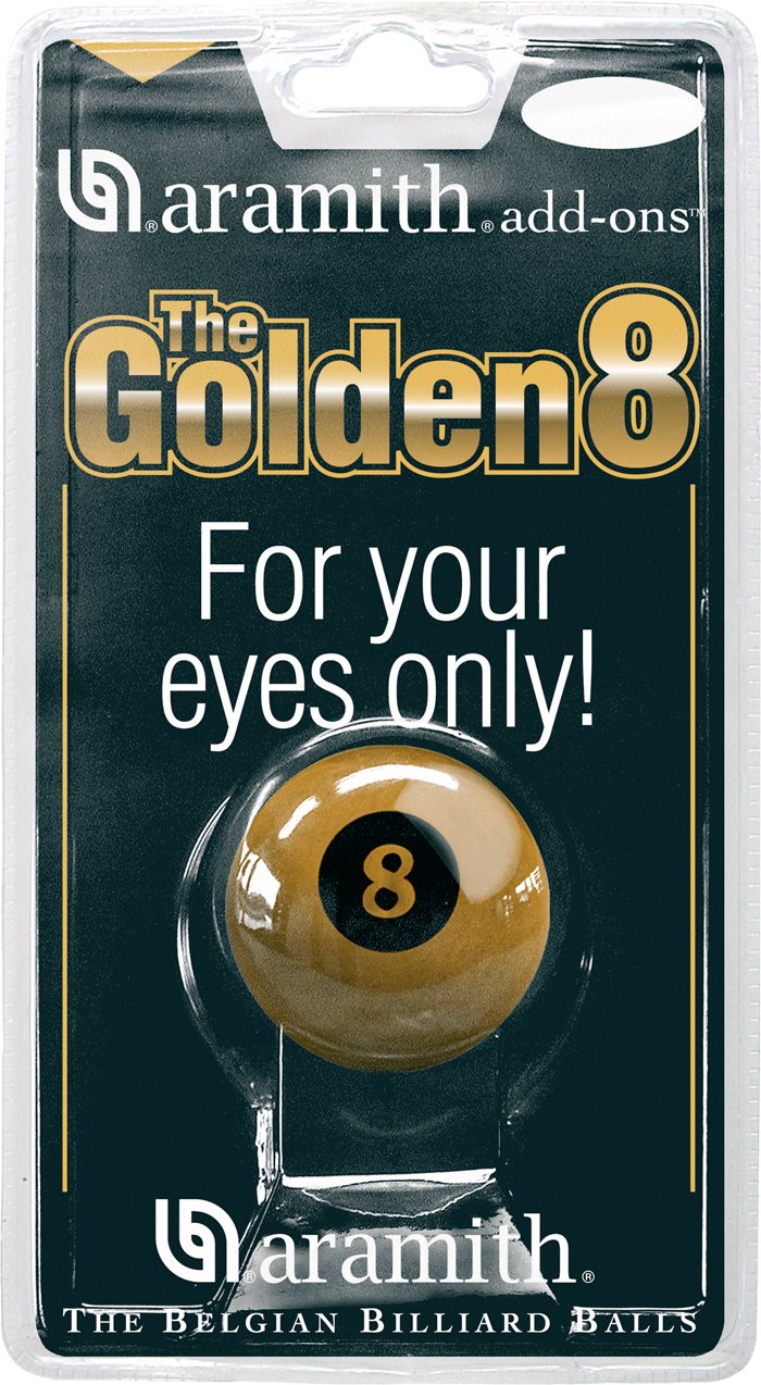 Aramith Golden 8 Ball 57.2mm