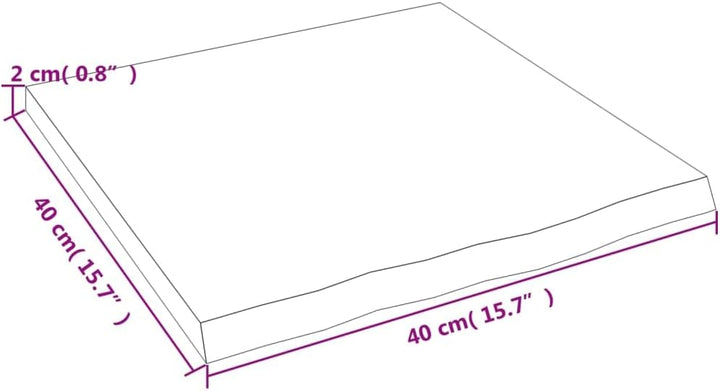 vidaXL Waschtischplatte, Multifunktional Arbeitsplatte mit Naturkante, Waschtischkonsole Tischplatte