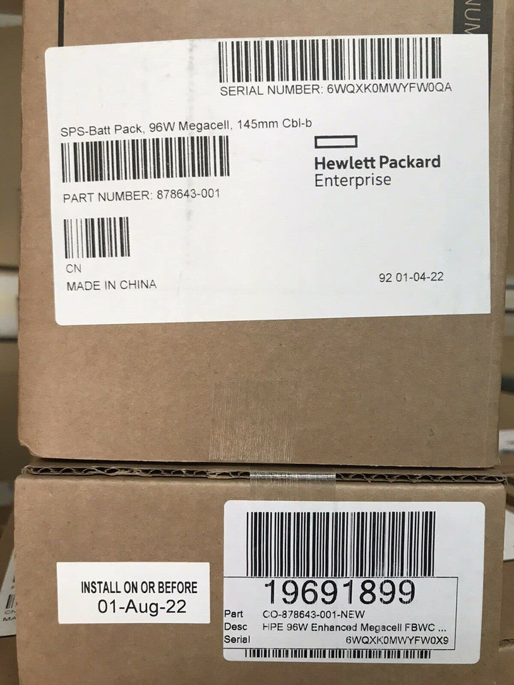 Hewlett Packard Enterprise Batt Pack, 96W Megacell 145mm CBL-b, 878643-001 (145mm CBL-b)