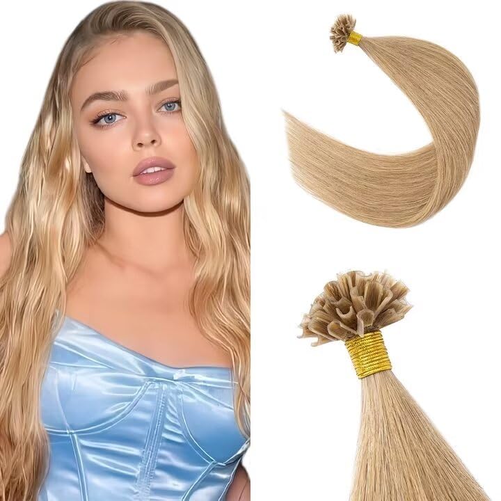 Bonding Extensions Echthaar Haarteile Echthaar Glatt Hair Extension 7A Real Human Hair 0.8g Keratin