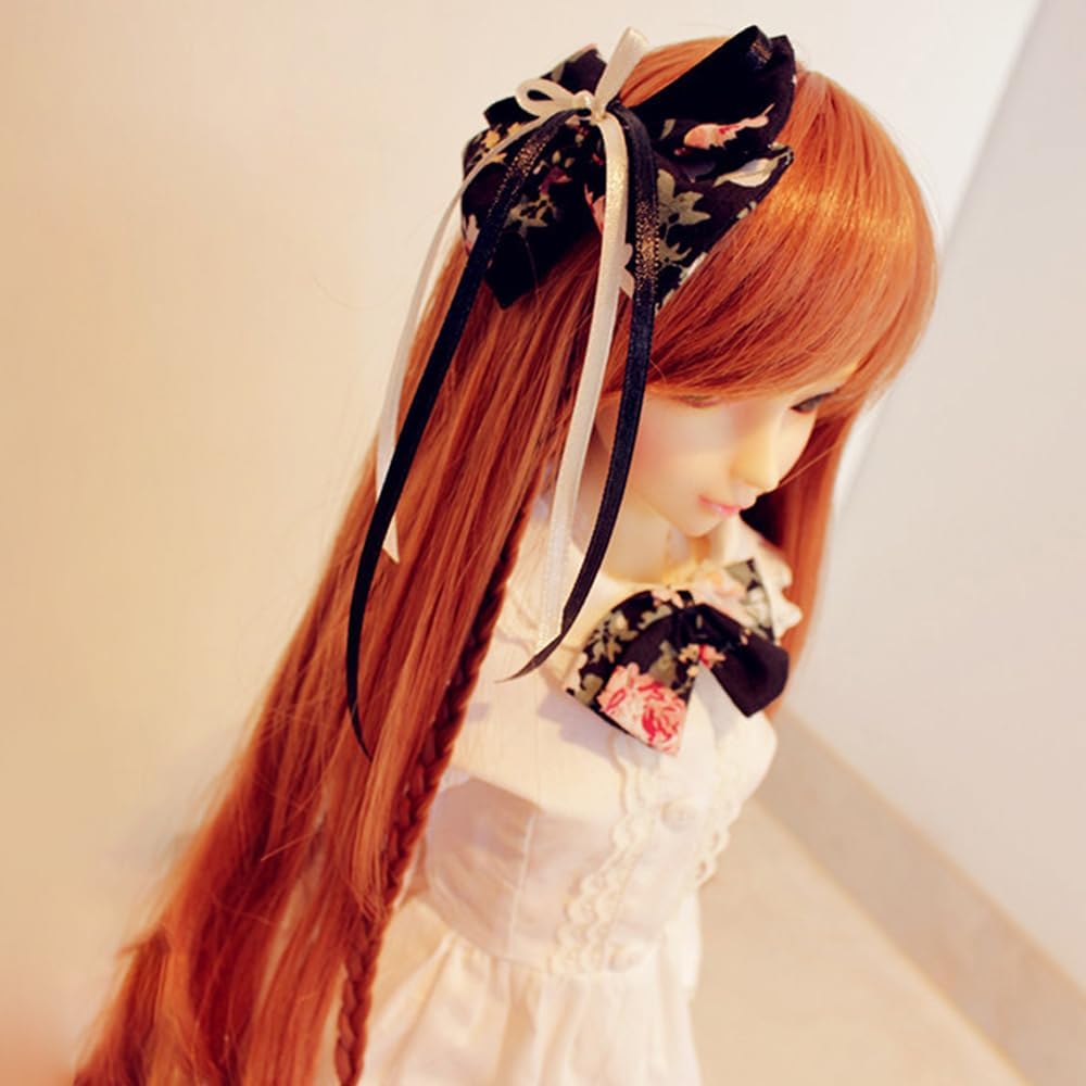 niannyyhouse 1/3 1/4 1/6 BJD Puppen Kleidung Weiss Kleider Blumenrock Bogen Kopfschmuck Socken Garte