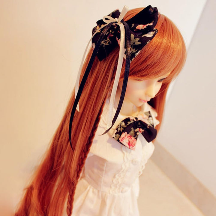 niannyyhouse 1/3 1/4 1/6 BJD Puppen Kleidung Weiss Kleider Blumenrock Bogen Kopfschmuck Socken Garte