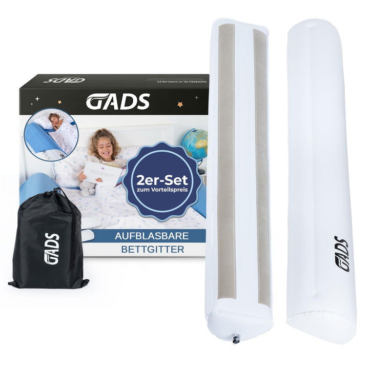 Gads Rausfallschutz Bett Reise [2er Set] - Aufblasbarer Rausfallschutz Kinder, Mobiler Rausfallschut