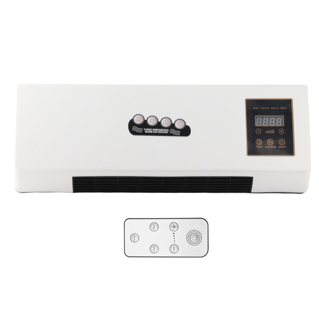 Dioche Wandmontierter Air Cooler - Kleiner Tragbarer Wand-Luftkühler mit Kühlen/Heizen, Timer und Fe