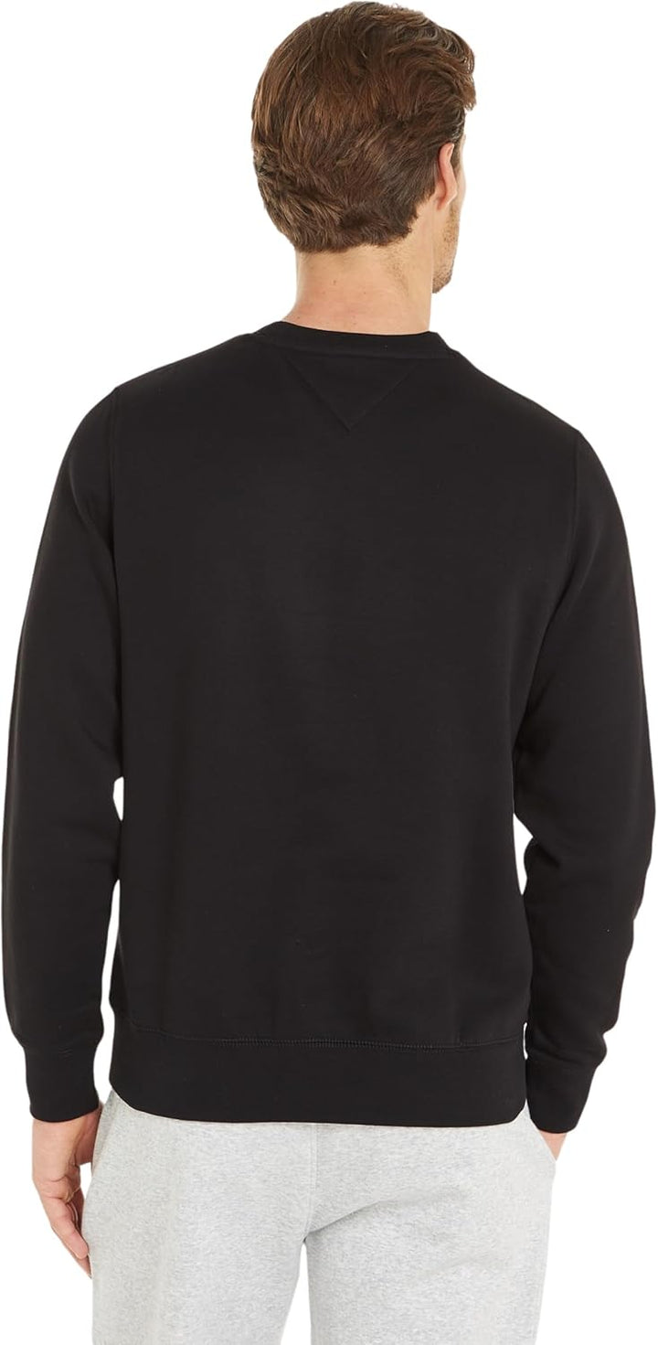 Tommy Hilfiger Herren Sweatshirt Logo Rundhalsausschnitt XS Black (Black), XS Black (Black)