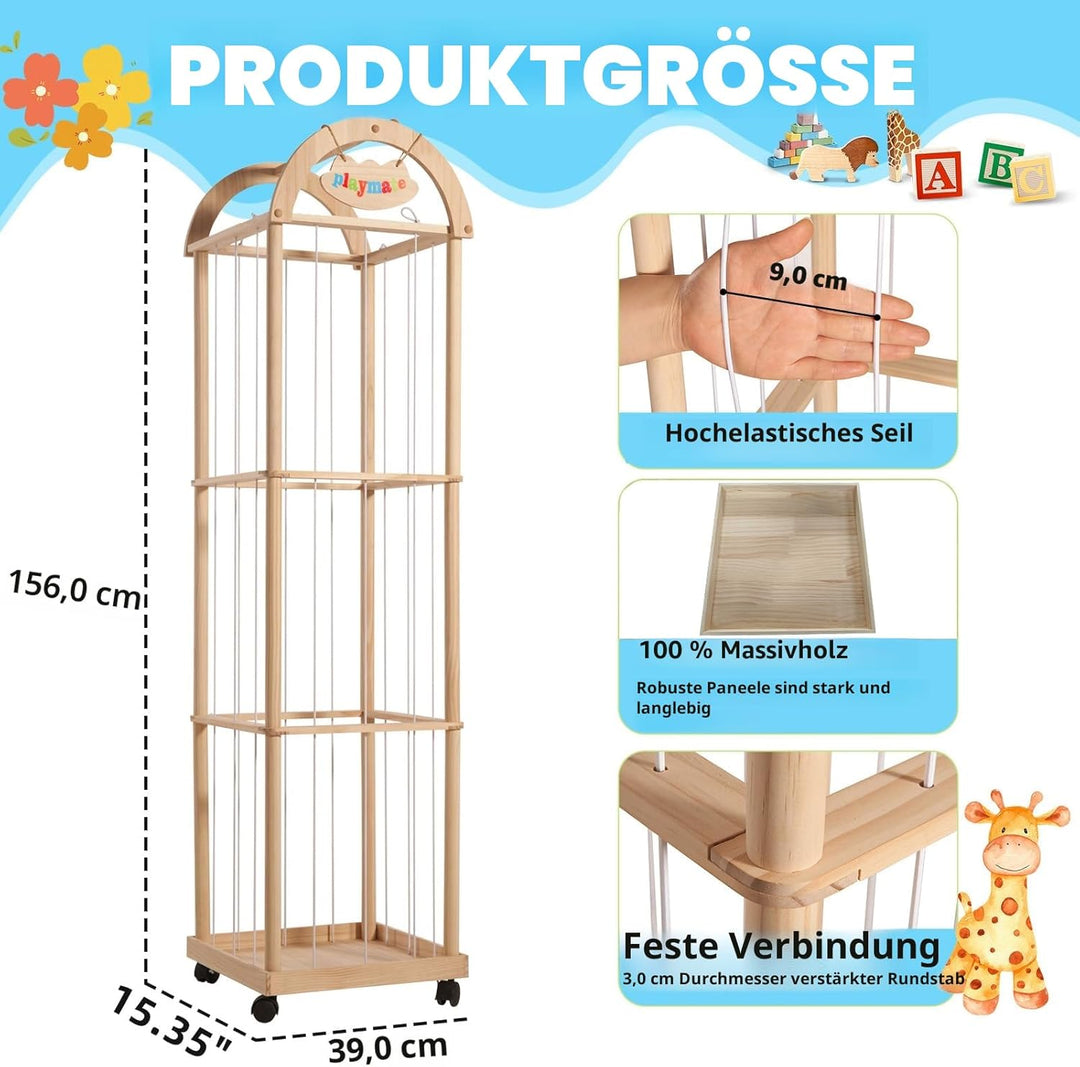 Stofftier-Aufbewahrungs-Organizer, Zoo-Spielzeughalter für Kinderzimmer, Spielzimmer, Schlafzimmer