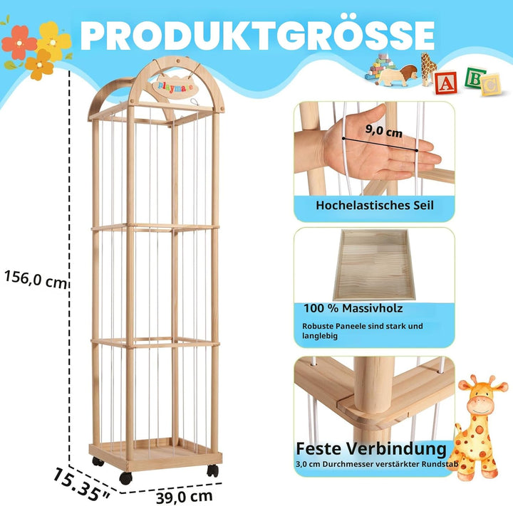 Stofftier-Aufbewahrungs-Organizer, Zoo-Spielzeughalter für Kinderzimmer, Spielzimmer, Schlafzimmer