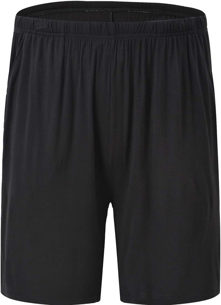 JINSHI Herren Schlafanzughosen Kurz Pyjamahose Sommer Nachtwäsche Shorts M 2er Pack-02, M 2er Pack-0