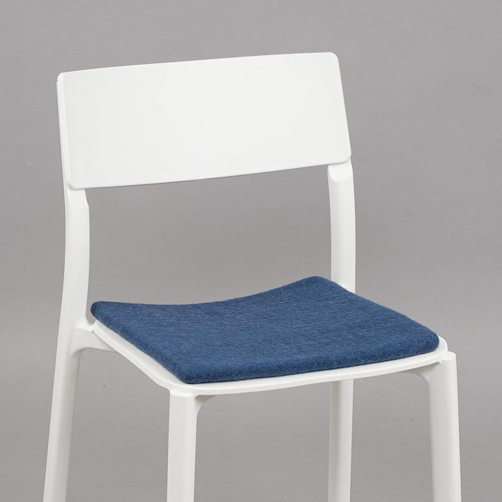 myfelt Flache Filz-Sitzauflage/Stuhlauflage - Alva - quadratisch, 36x36 cm, Dunkelblau, Dunkelblau