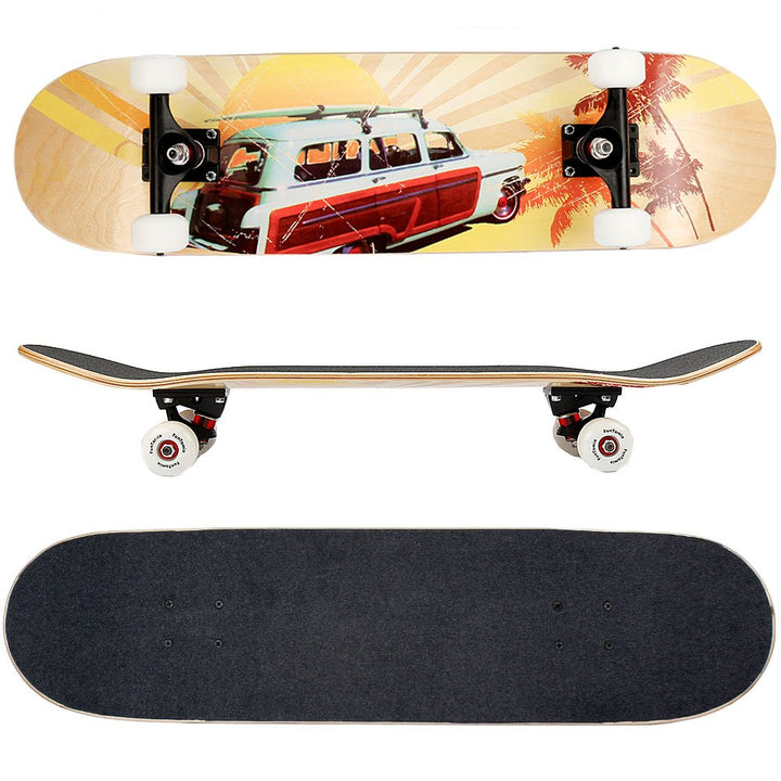 FunTomia Skateboard mit Mach1 Kugellager Rollenhärte 100A und 100% 7-lagigem Ahornholz Skate Board m