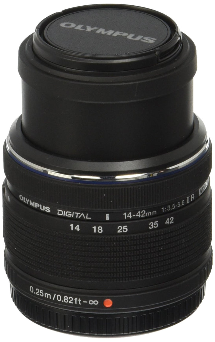Olympus M.14-42MM F3.5-5.6 2R Zuiko Kamera Zoomobjektiv schwarz Schwarz 14–42 mm f/3,5–5,6, Schwarz