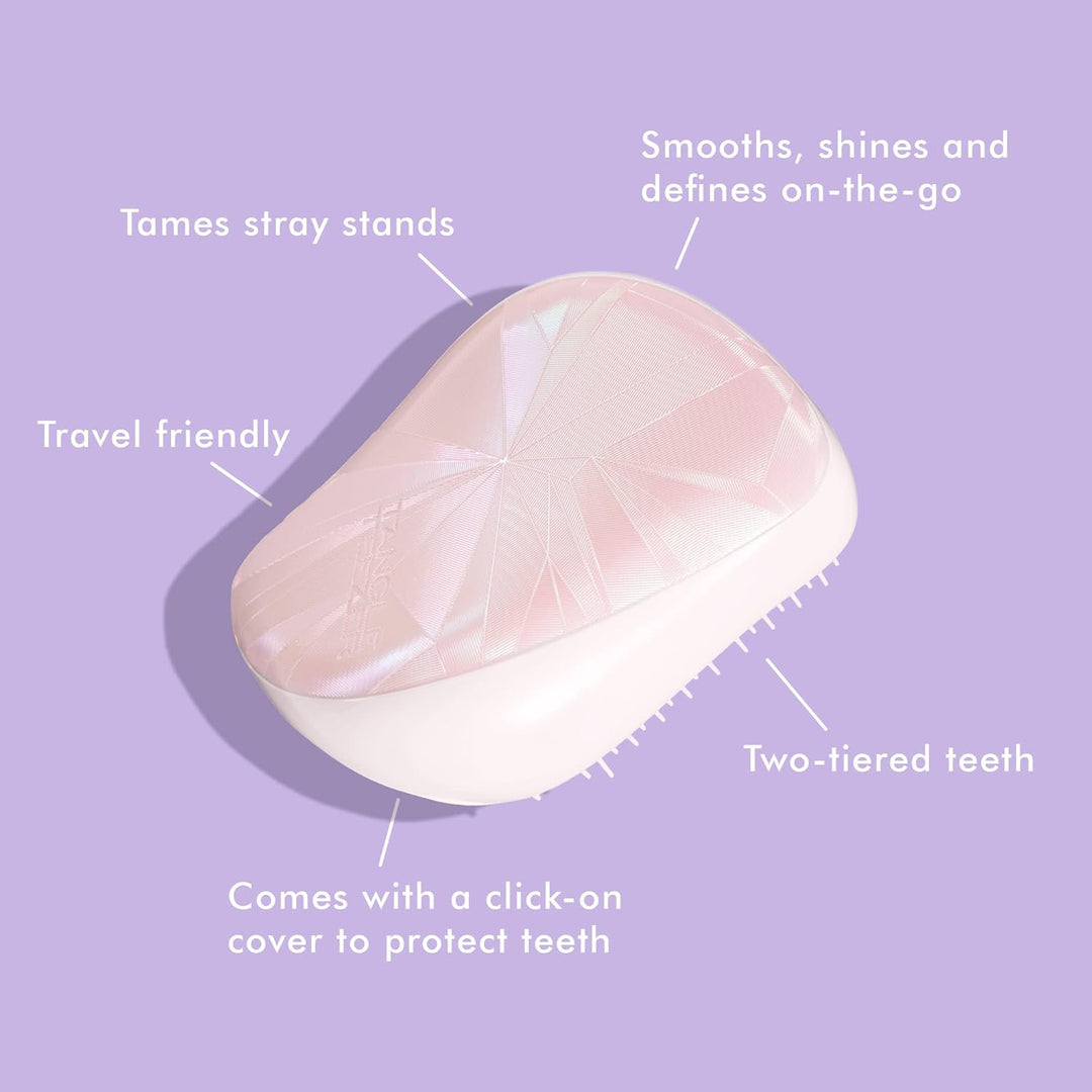 Tangle Teezer Compact Styler Entwirrungsbürste Smashed, rosa Holo, rosa Holo
