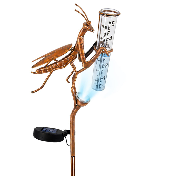 Regenmesser für Garten, Gartendeko Regenmesser Frostsicher, Frostsicher mit Stab, Niederschlagsmesse
