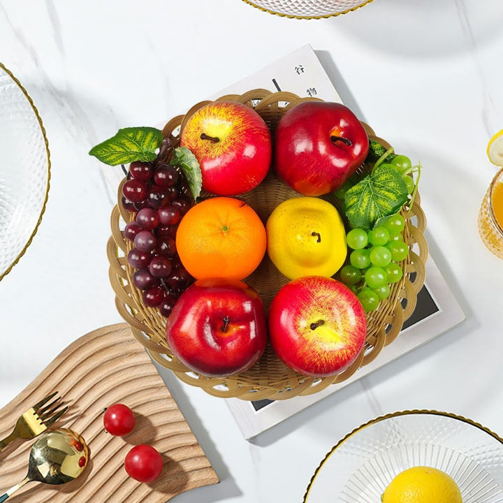 Laiiqi Künstliche Gefälschte Früchte, 8 Stück künstliche Obst-Mittelstücke Esstisch Dekorativ, leben