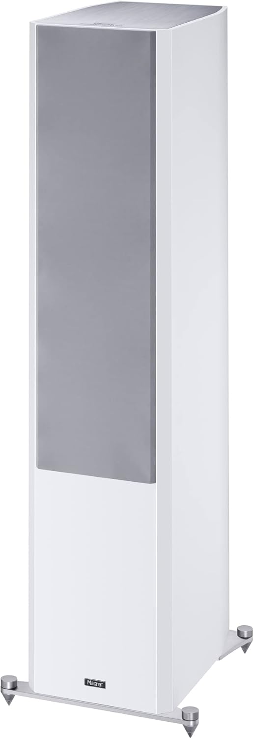 Magnat Signature 1109, High-End-4-Wege-Bassreflex Standlautsprecher 1 STÜCK, Weiss, Weiss