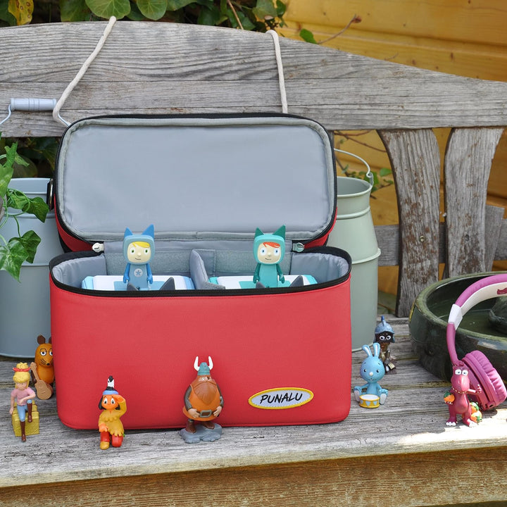 Toniebox Tasche XL kompatibel mit Toniebox 1 & 2 – Platz für bis zu 68 Hörfiguren, Kopfhörer & Lades