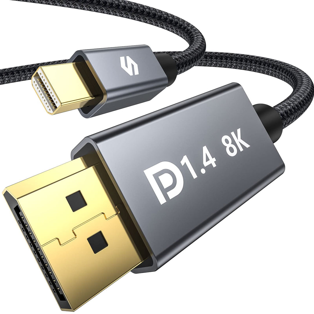 Silkland Mini DP auf DP 1.4 Kabel 3m 8K@60Hz 4K@144Hz, Thunderbolt 2 Kabel mit HDR HBR3 DSC1.2 G-Syn