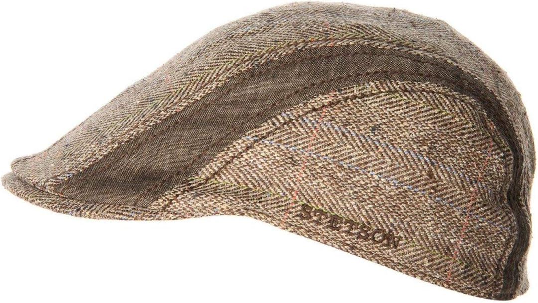 Stetson Manatee Wildseide Gatsbycap Damen/Herren - Leinenmütze Schiebermütze mit Schirm, Schirm Früh