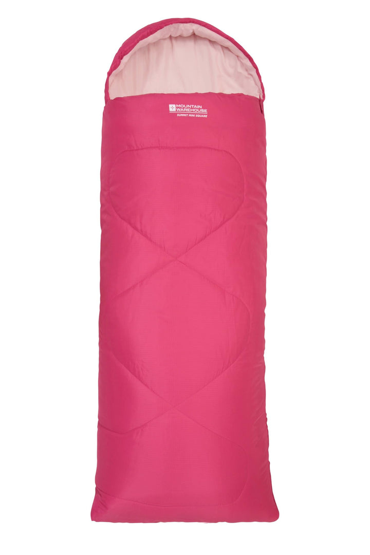 Mountain Warehouse Summit Rechteckiger Minischlafsack - Leichter Kinderschlafsack, Innentasche in Br