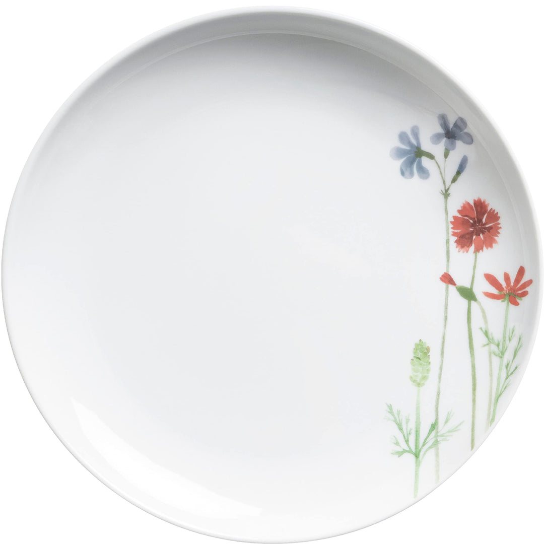 KAHLA 393455A50001C Five Senses Wildblume Frühstücksteller 22 cm | floraler Vorspeisenteller aus Por