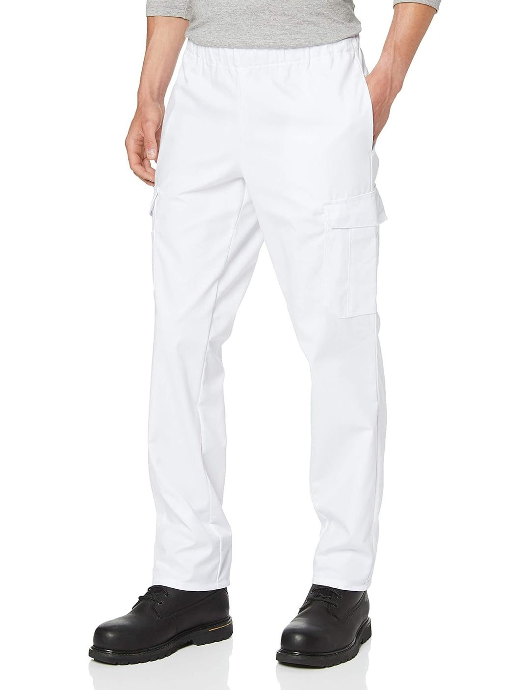 BP 1646-400-21-Mn Unisex-Hose, mit Gummizug in der Taille, 215,00 g/m² Stoffmischung, weiss, Mn Mn W