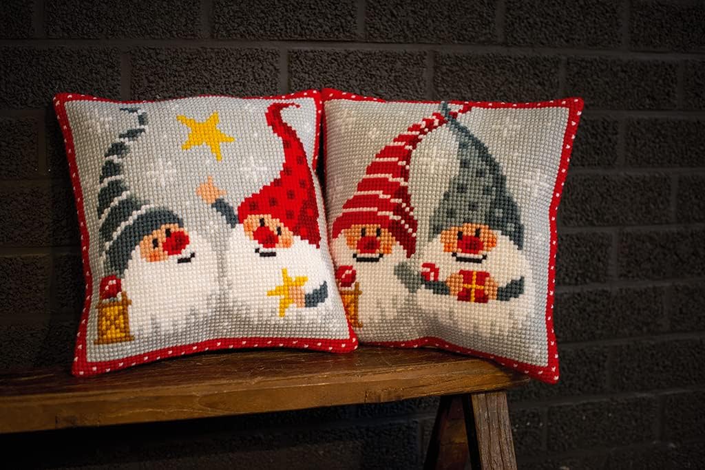 Vervaco PN-0172634 Kreuzstichkissen, Mehrfarbig, 40x40cm