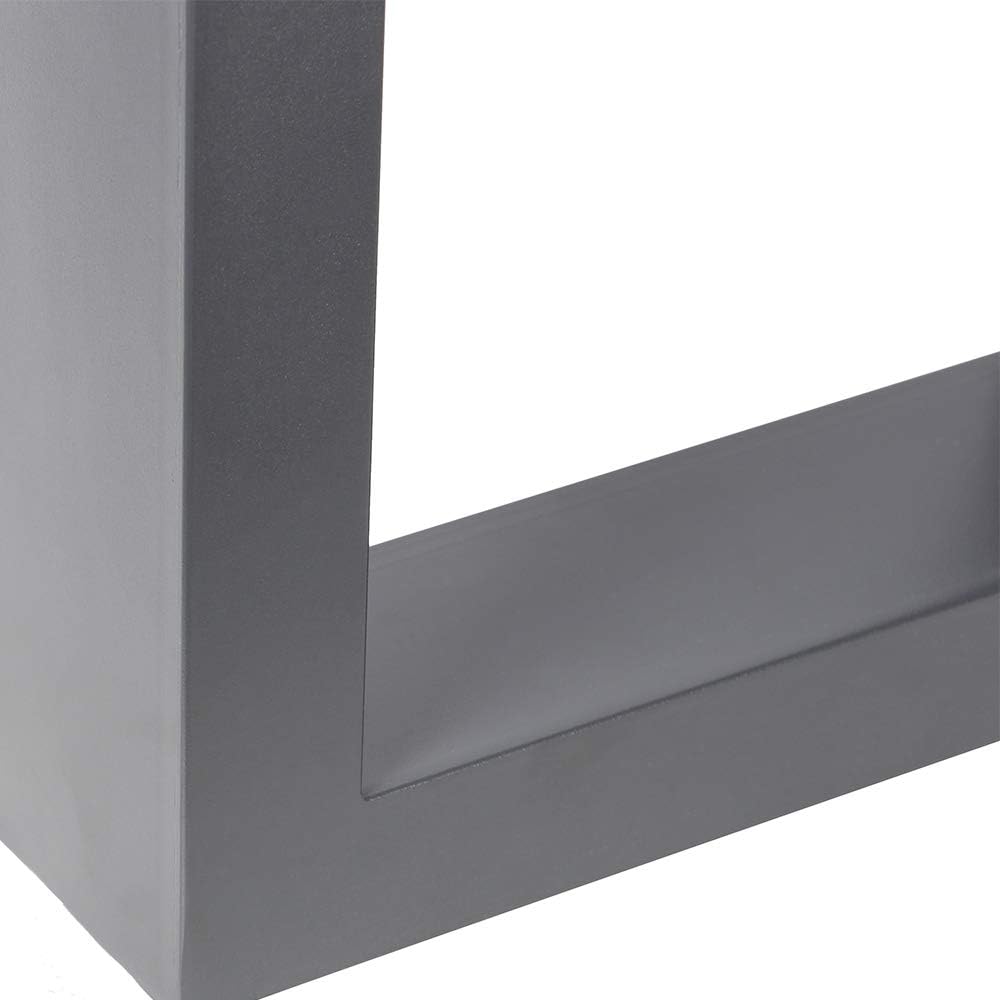 Melko 2X Tischkufen aus Vierkantprofilen 64 x 40 cm Tischgestell Industriedesign Tischuntergestell T