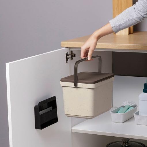 TATAY Biomülleimer Küche 6L | Organischer Abfalleimer Smart mit Halterung und Schrauben | Kompaktes