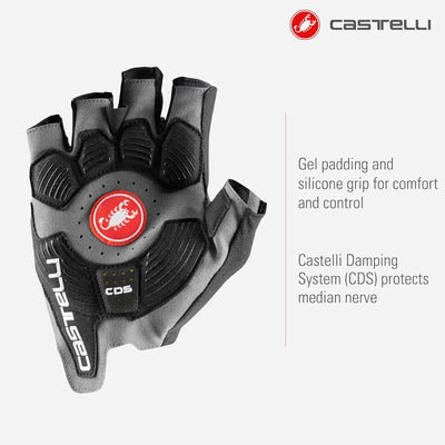 CASTELLI Men's Rosso Corsa Pro V Glove XS dunkelgrau, XS dunkelgrau