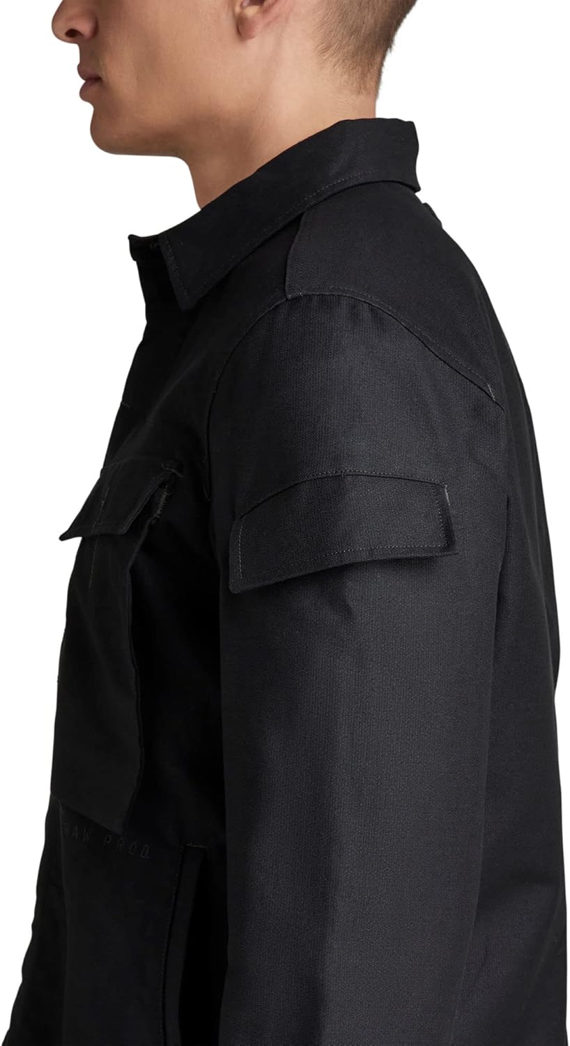 G Star RAW, Herren Mysterious Regular Hemd L Schwarz (Caviar D21982-d190-d301), L Schwarz (Caviar D2